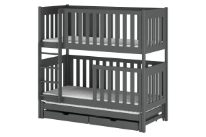 OLIVIA 90x200 Graphit Etagenbett Deine Möbel