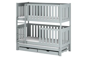 OLIVIA 90x200 Aschgrau Etagenbett Deine Möbel