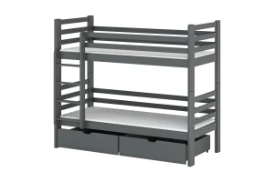 PIA 90x200 Graphit Etagenbett Deine Möbel