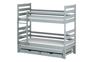 TOMI 90x200 Aschgrau Etagenbett Deine Möbel