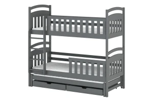 VIKI 90x200 Graphit Etagenbett Deine Möbel