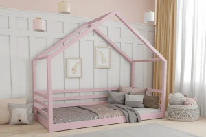 COMET 90x200 Rosa Bodenbett Kinderbett Hausbett Deine Möbel