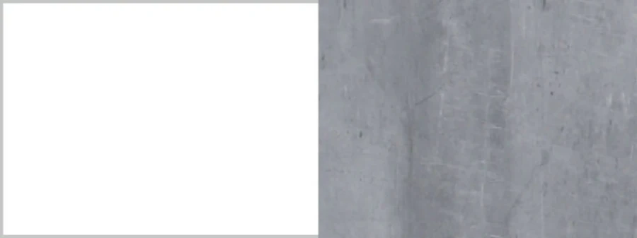 Nahaufnahme der grauen Oberflächentextur in Beton-Optik für moderne Möbelstücke.