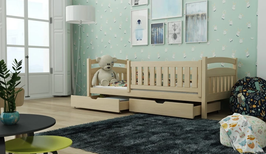 Kinderbett Einzelbett für 1 Kind TIMO kiefer