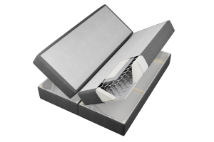 EDEN 120x200 Velour Paros 6 Grau Boxspringbett mit Bettkasten Deine Möbel