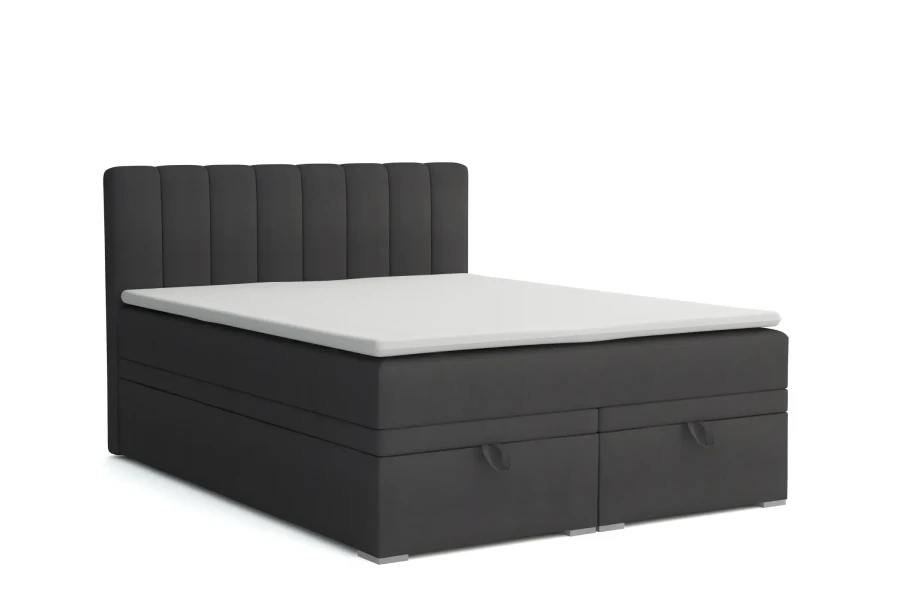 DAVID-Boxspringbett-mit-Bettkasten-und-einer-durchgehenden-Matratze-H4-Velour-Samt-Graphit-Deine-Moebel