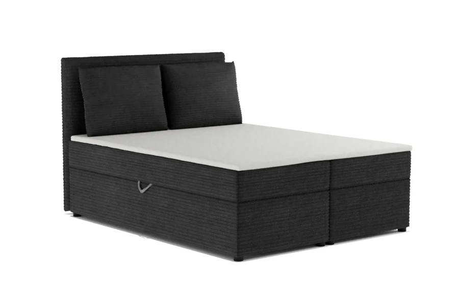 TAMI-Boxspringbett-mit-Bettkasten-Topper-Cord-Anthrazit-Deine-Moebel