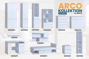  ARCO 08 Hängeregal Regal Wandregal Kinderzimmer Jugendzimmer 80 cm breit Deine Möbel  