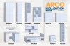 Arco Möbelset komplett in Weiß für Schlaf- und Wohnzimmer.