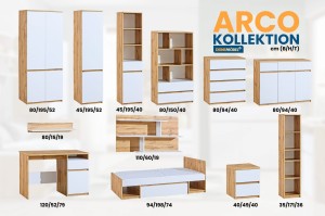 ARCO 02 Kinderregal Regal Kinderzimmer Jugendzimmer 45 cm breit Deine Möbel 