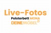 Live-Fotos vom Polsterbett MONA von DEINEMÖBEL24.