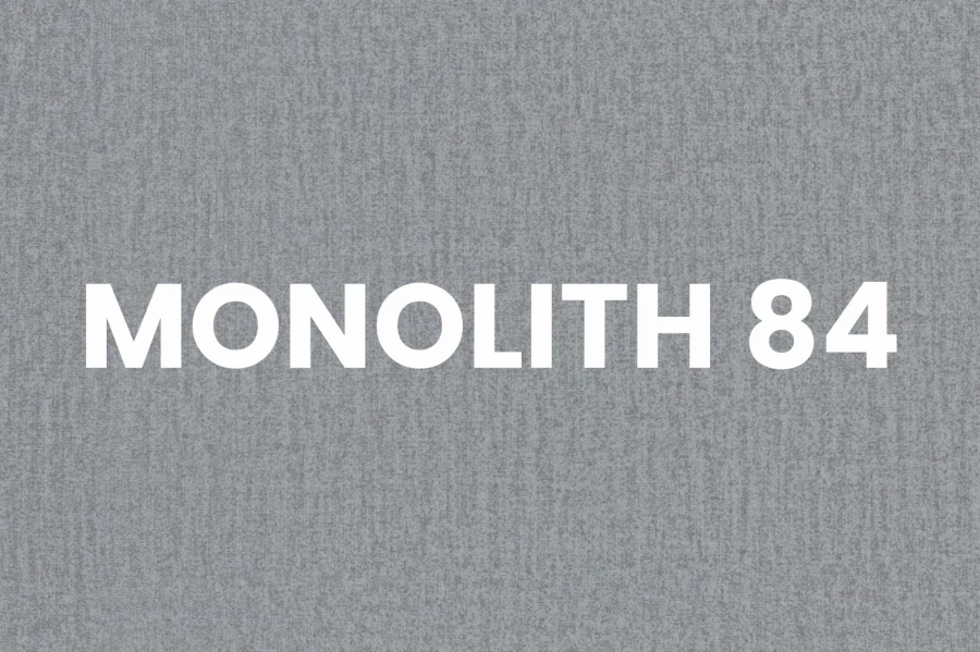 Monolith 84 Stoffmuster in Grau für hochwertige Polstermöbel.
