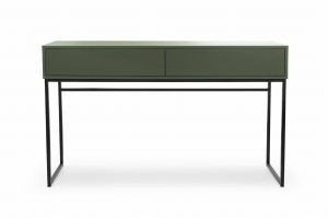 GENEVE 137 cm breit Schminktisch Sandbeige Dunkelgrün Deine Möbel 