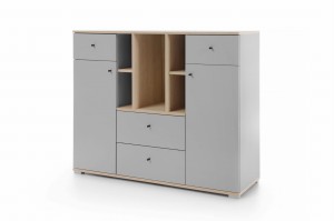 OLAF D Kinderzimmer-Set Jugendzimmer-Set Kleiderschrank Regal Kommode Sideboard Deine Möbel   
