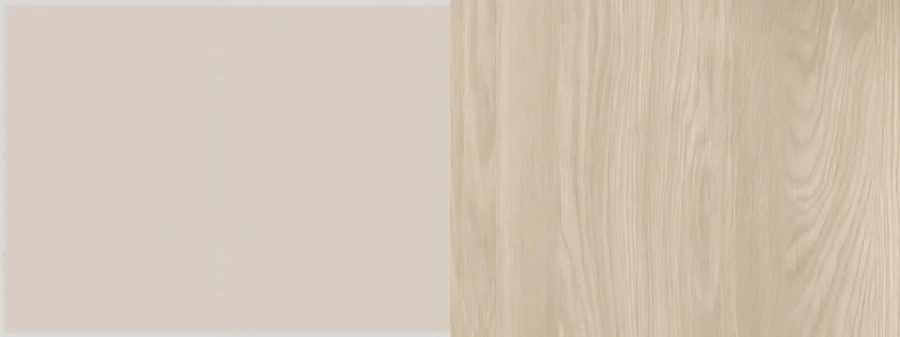 Farbmuster Beige und helle Eiche für moderne Möbeloberflächen