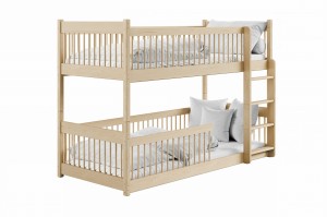 CHARM 90x200 Natur Kiefer Etagenbett inkl. Lattenrost Deine Möbel