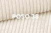 Close-up of beige corduroy fabric Poso 38 for upholstered furniture.