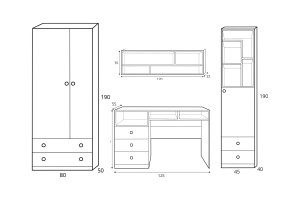 POKO B Kinderzimmer-Set Jugendzimmer-Set  Deine Möbel 