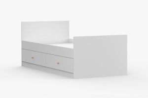 OSCAR Kinderbett in Weiß / Cashmere Deine Möbel  