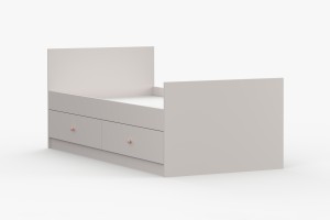 OSCAR Kinderbett in Weiß / Cashmere Deine Möbel  