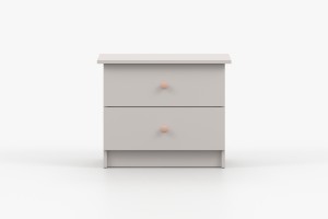OSCAR Nachttisch in Weiß / Cashmere Deine Möbel  