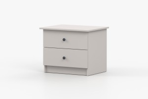 OSCAR Nachttisch in Weiß / Cashmere Deine Möbel  