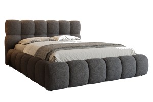 LUVA Polsterbett mit Bettkasten und Lattenrost in Bouclé Deine Möbel  