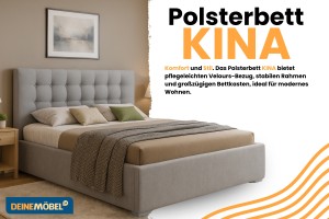 Polsterbett KINA mit Bettkasten Deine Möbel