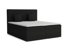 BASIC 180x200 Velour Kronos 7 Schwarz Boxspringbett mit Bettkasten Deine Möbel