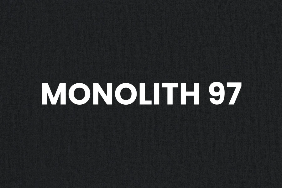 Hochwertige Stoffprobe Monolith 97 in Dunkelgrau für Esszimmermöbel.