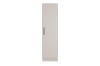 Moderner, schmaler Kleiderschrank in Kaschmir mit einem schwarzen Griff und minimalistischem Design.