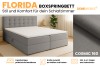 Produktübersicht Boxspringbett Florida mit 2 Bettkästen und inklusiv Kaltschaum-Topper.