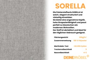 MIREA Ecksofa Wohnlandschaft mit Schlaffunktion Deine Möbel  