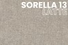 Stoffmuster Sorella 13 Latte – Nahaufnahme des hochwertigen Webstoffs