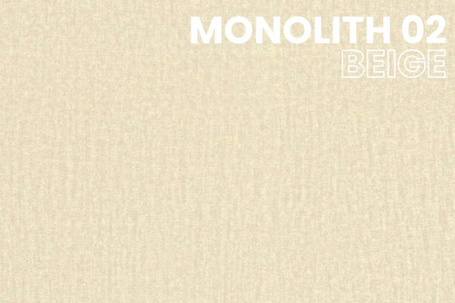 Struktur und Farbe des Möbelstoffs Monolith 02 Beige für Polsterbetten.