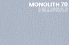Hellgraues Stoffmuster Monolith 70, Textur für moderne Boxspringbetten und Sofas.