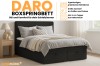 Übersicht DARO Boxspringbett: 2 Bettkästen, verschiedene Farben und 4 cm Kaltschaum-Topper.