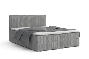 LON IV 180x200 Cord Poso 55 Hellgrau Boxspringbett Komplettbett Polsterbett Cord-Samt Deine Möbel