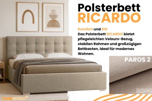 Polsterbett RICARDO mit Bettkasten Deine Möbel