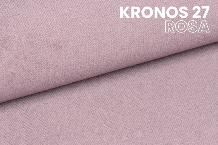 Detailansicht des hochwertigen Polsterstoffs Kronos 27 in der Farbe Rosa.