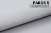 Nahaufnahme des hochwertigen Paros 5 hellgrauen Stoffes für das Pati Sofa.
