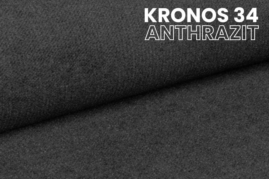 Stoffmuster Kronos 34 Anthrazit für hochwertige Polstermöbel und Sofas.