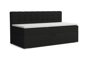 PATI 90x200 Kronos 7 Schwarz Boxspringbett Polsterbett Komplettbett Deine Möbel