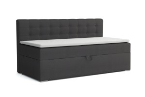 PATI 90x200 Paros 6 Dunkelgrau Boxspringbett Polsterbett Komplettbett Deine Möbel
