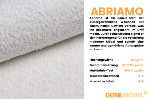 CLOUD 100x200 Abriamo 04 Weiß Boxspringbett mit Bettkasten Deine Möbel