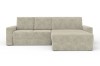 Beiges Ecksofa mit Vera 02 Stoffbezug – modern und langlebig für das Wohnzimmer.