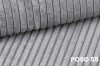 Nahaufnahme des grauen Cord-Stoffs POSO 55 für das Boxspringbett Jung II.