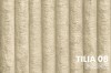 Stofstaal Tilia 08 Beige: Gestructureerde corduroy-bekleding voor een gezellige slaapkamer.