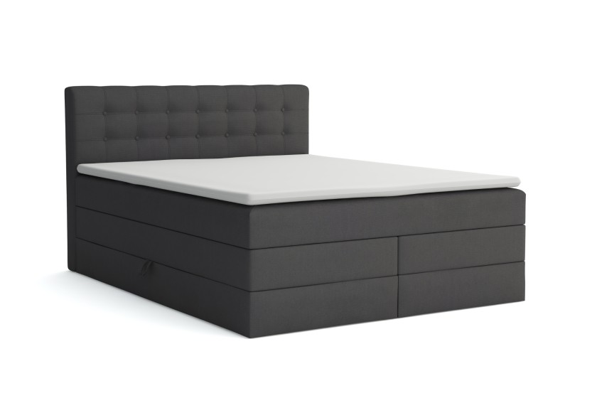 SANTE 140x200 Kronos 34 Anthrazit Boxspringbett mit Bettkasten Deine Möbel