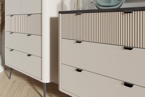 Wohnzimmer-Set MILY B mit Kommode und Regal